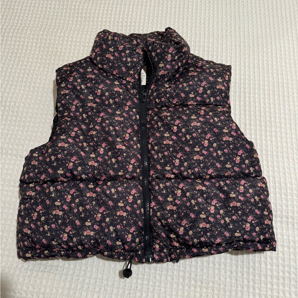 Floral Puffer Vest